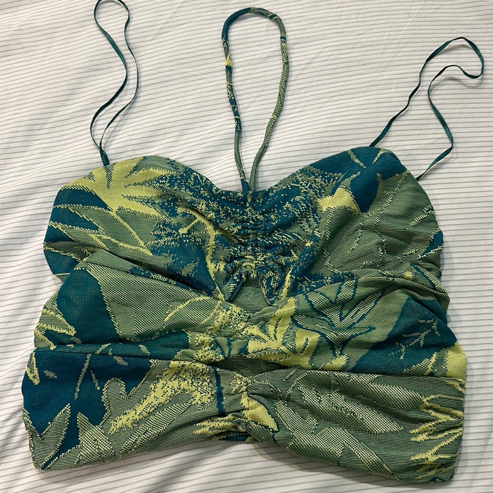 Zara floral tube top